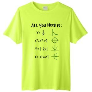 All You Need Is Love And Math Gift Tall Fusion ChromaSoft Performance T-Shirt