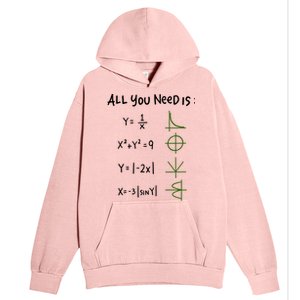 All You Need Is Love And Math Gift Urban Pullover Hoodie