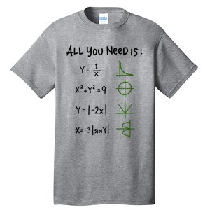 All You Need Is Love And Math Gift Tall T-Shirt