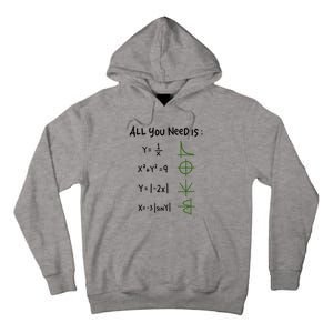 All You Need Is Love And Math Gift Tall Hoodie