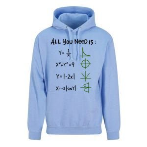 All You Need Is Love And Math Gift Unisex Surf Hoodie