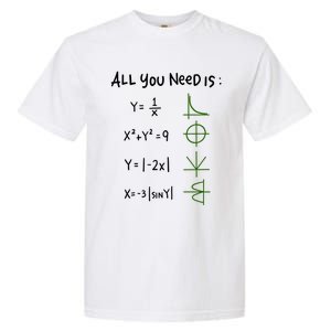 All You Need Is Love And Math Gift Garment-Dyed Heavyweight T-Shirt