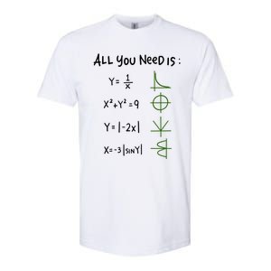 All You Need Is Love And Math Gift Softstyle CVC T-Shirt