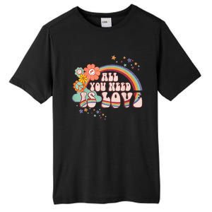 All You Need is Love Rainbow Groovy Vibes Hippie Tall Fusion ChromaSoft Performance T-Shirt