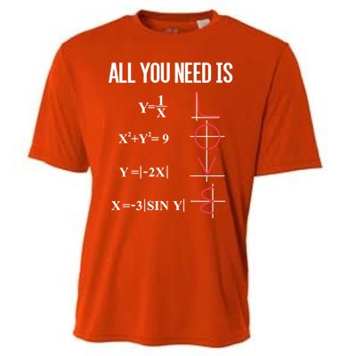 All You Need Is Love Funny Cute Math Equation Cool Gift Cooling Performance Crew T-Shirt