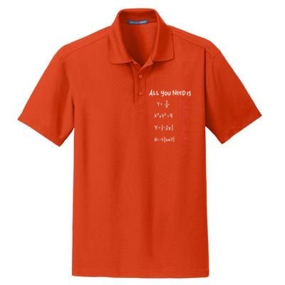 All You Need Is Love Math Cleveres Trigometry Design Great Gift Dry Zone Grid Polo