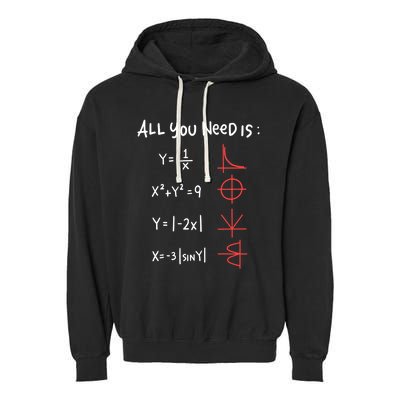 All You Need Is Love Math Cleveres Trigometry Design Great Gift Garment-Dyed Fleece Hoodie