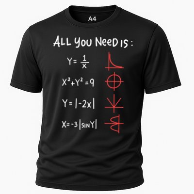 All You Need Is Love Math Cleveres Trigometry Design Great Gift Performance Shirt