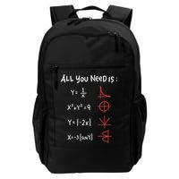 All You Need Is Love Math Cleveres Trigometry Design Great Gift Backpack