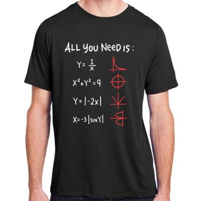 All You Need Is Love Math Cleveres Trigometry Design Great Gift Adult ChromaSoft Performance T-Shirt