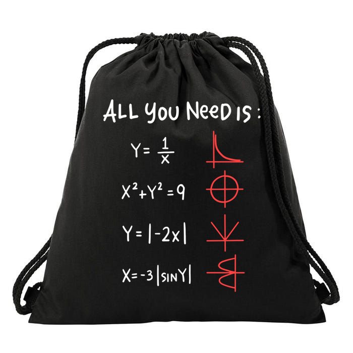 All You Need Is Love Math Cleveres Trigometry Design Great Gift Drawstring Bag