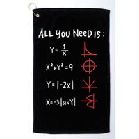 All You Need Is Love Math Cleveres Trigometry Design Great Gift Golf Towel