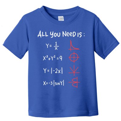 All You Need Is Love Math Cleveres Trigometry Design Great Gift Toddler T-Shirt