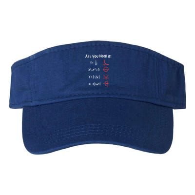 All You Need Is Love Math Cleveres Trigometry Design Great Gift Visor