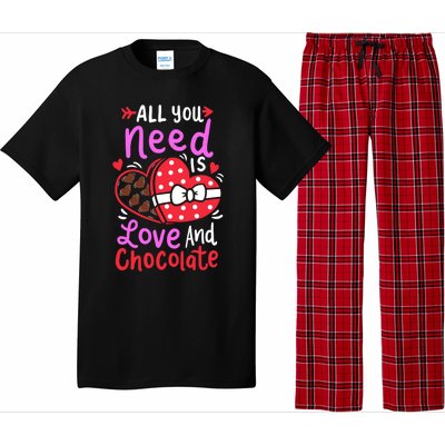 All You Need Is Love And Chocolate Cute Valentines Day Gift Pajama Set