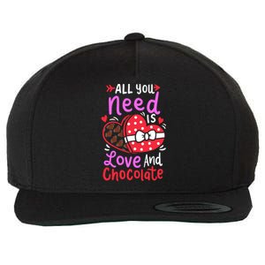 All You Need Is Love And Chocolate Cute Valentines Day Gift Wool Snapback Cap