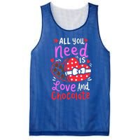 All You Need Is Love And Chocolate Cute Valentines Day Gift Mesh Reversible Basketball Jersey Tank