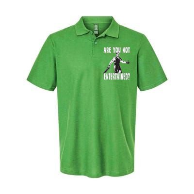 Are You Not Entertained Softstyle Adult Sport Polo