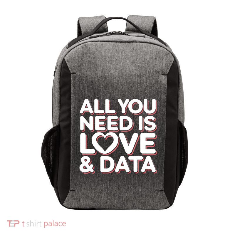 All You Need Is Love And Data Teacher Vector Backpack