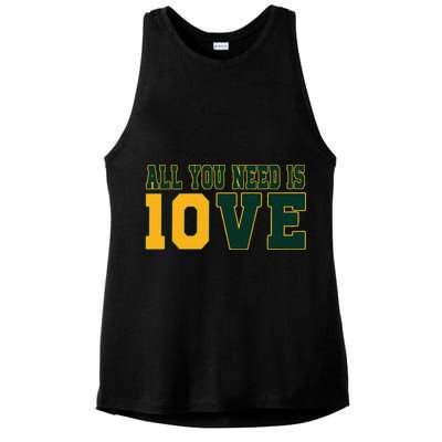 All You Need Is 10ve Funny Ladies PosiCharge Tri-Blend Wicking Tank