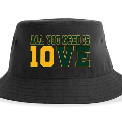 All You Need Is 10ve Funny Sustainable Bucket Hat