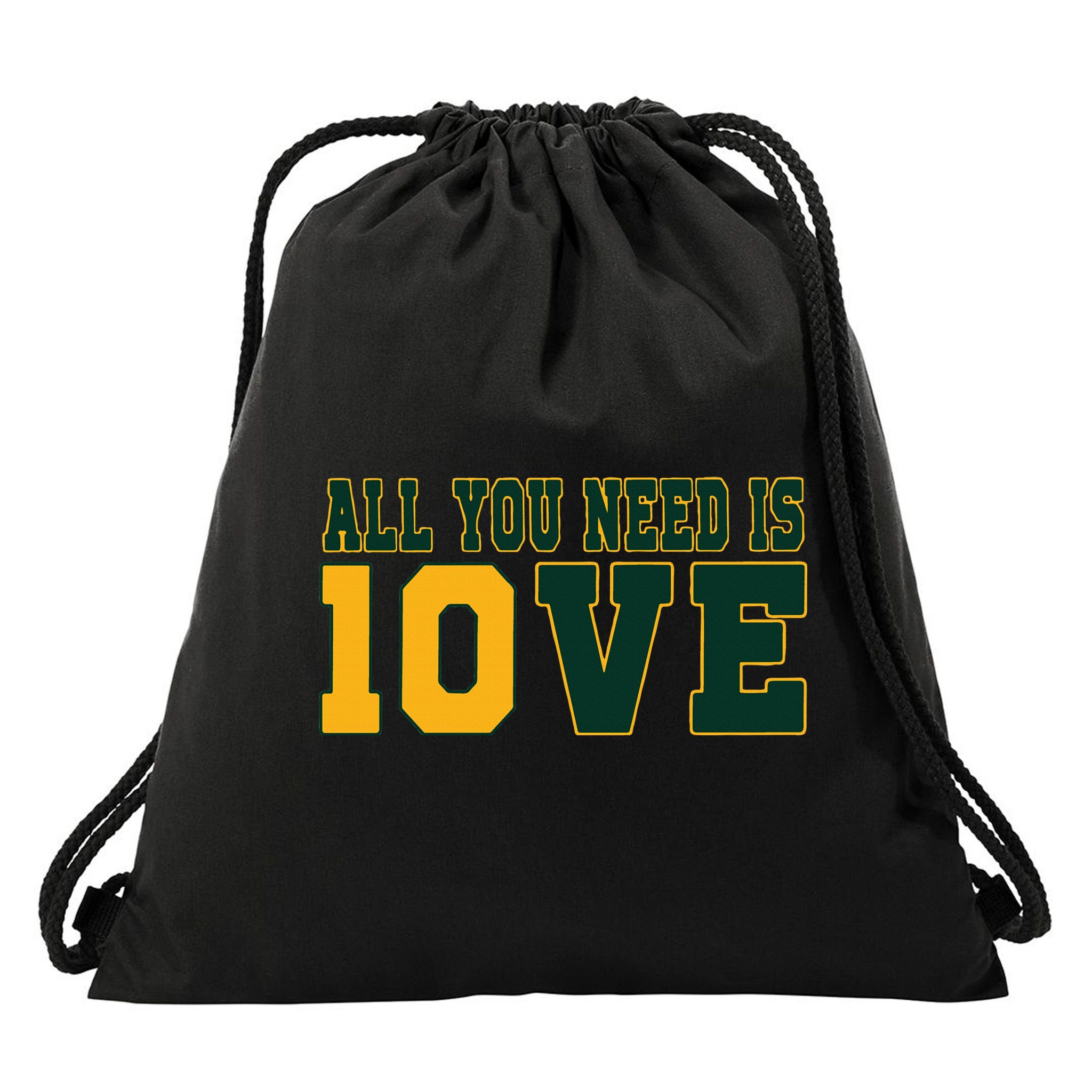 All You Need Is 10ve Funny Drawstring Bag