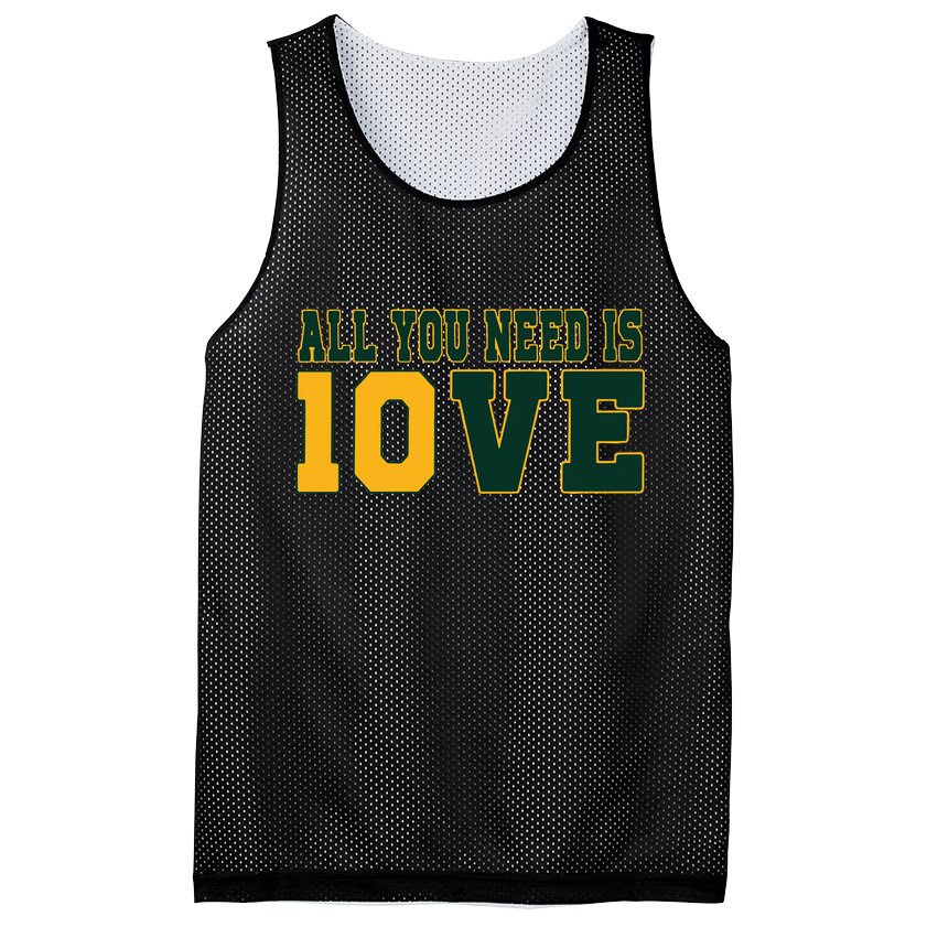 All You Need Is 10ve Funny Mesh Reversible Basketball Jersey Tank