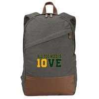 All You Need Is 10ve Funny Cotton Canvas Backpack