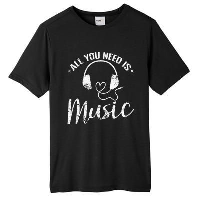 All You Need Is Music Tall Fusion ChromaSoft Performance T-Shirt