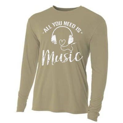 All You Need Is Music Cooling Performance Long Sleeve Crew