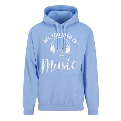 All You Need Is Music Unisex Surf Hoodie