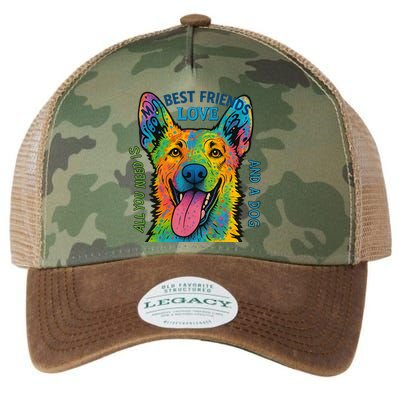 All You Need Is Love And A Dog Legacy Tie Dye Trucker Hat