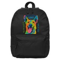 All You Need Is Love And A Dog 16 in Basic Backpack