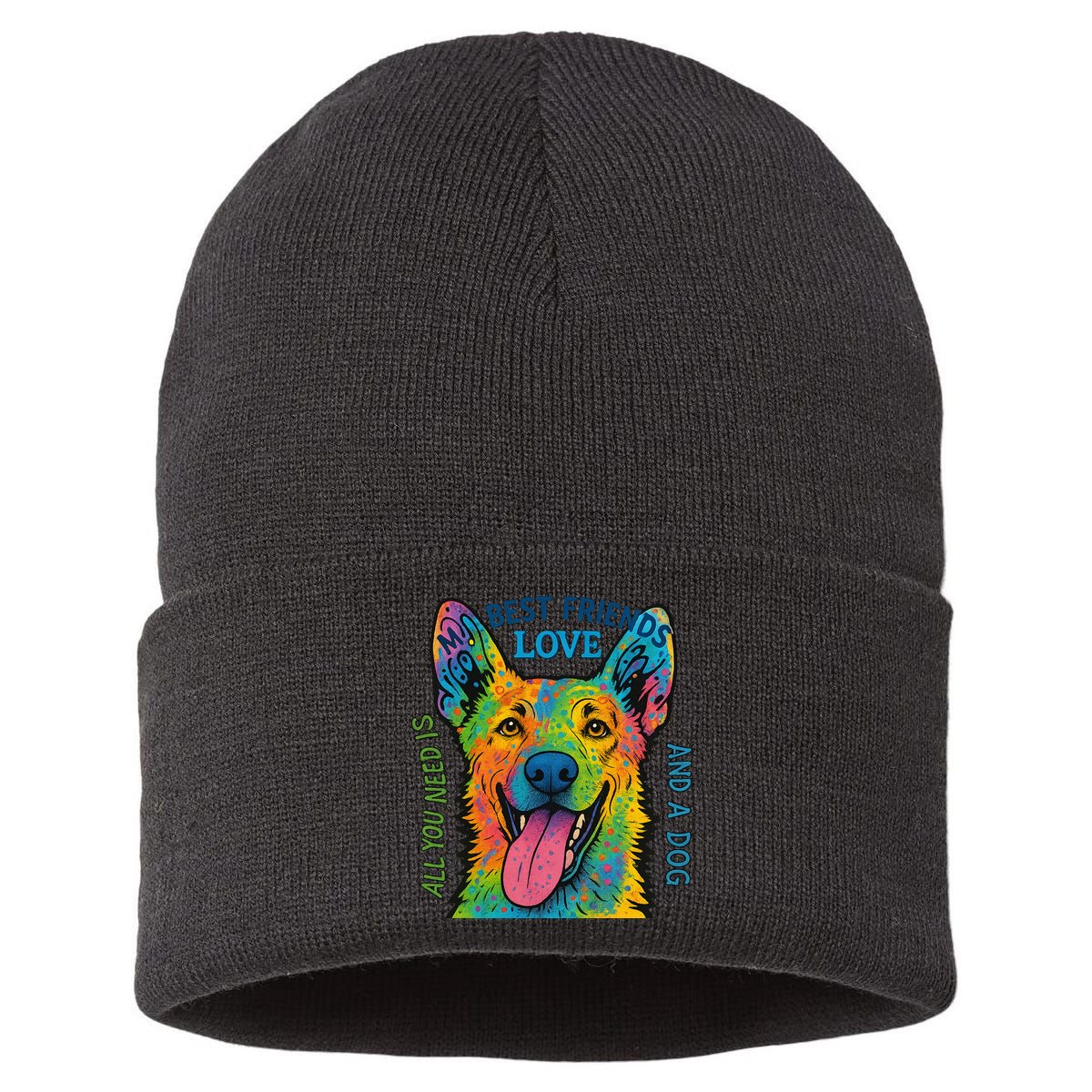 All You Need Is Love And A Dog Sustainable Knit Beanie