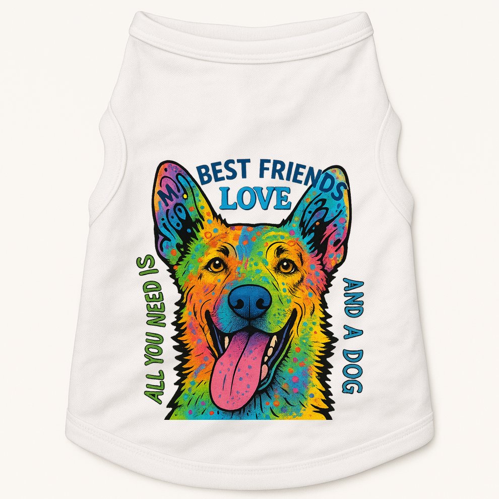 All You Need Is Love And A Dog Doggie Tank