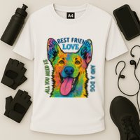 All You Need Is Love And A Dog Cooling Performance Crew T-Shirt