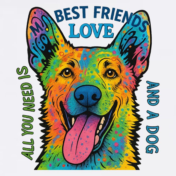 All You Need Is Love And A Dog Cooling Performance Crew T-Shirt