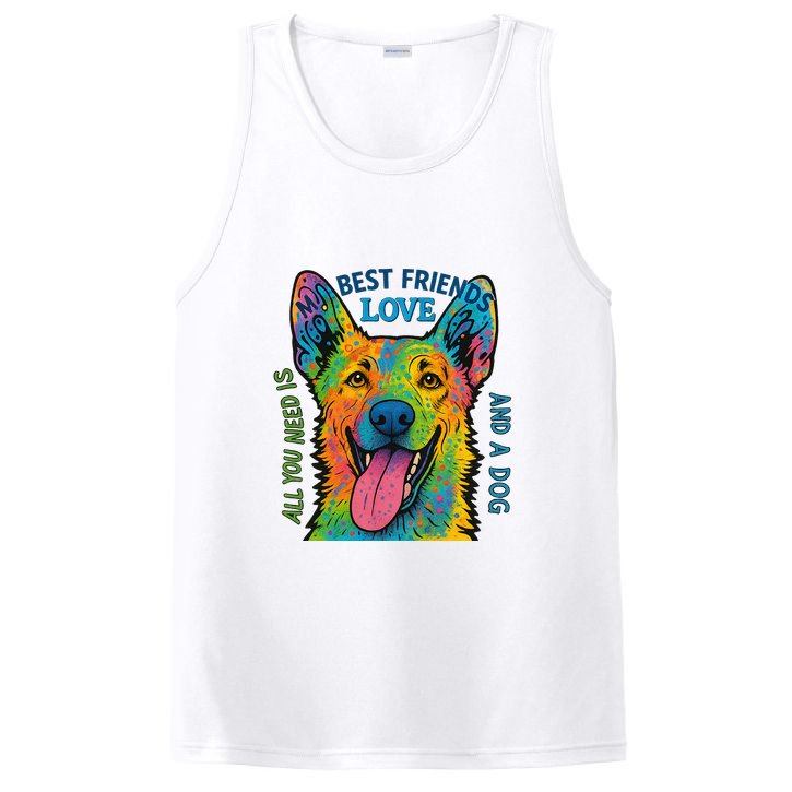 All You Need Is Love And A Dog PosiCharge Competitor Tank