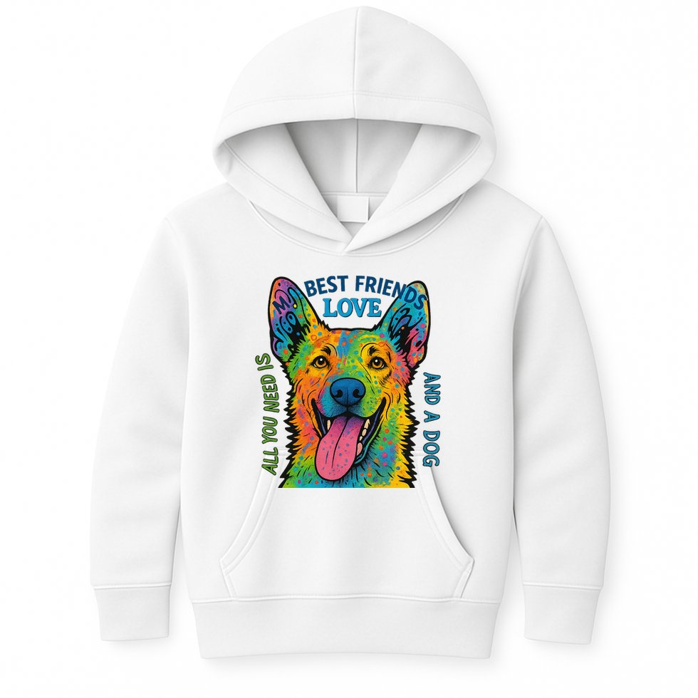 All You Need Is Love And A Dog Kids Hoodie