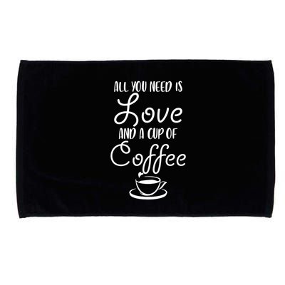 All You Need Is Love & Coffee Microfiber Hand Towel