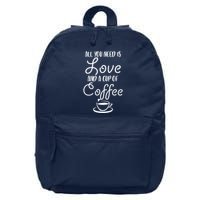 All You Need Is Love & Coffee 16 in Basic Backpack