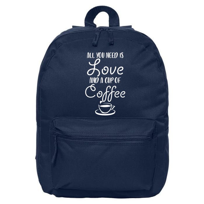 All You Need Is Love & Coffee 16 in Basic Backpack
