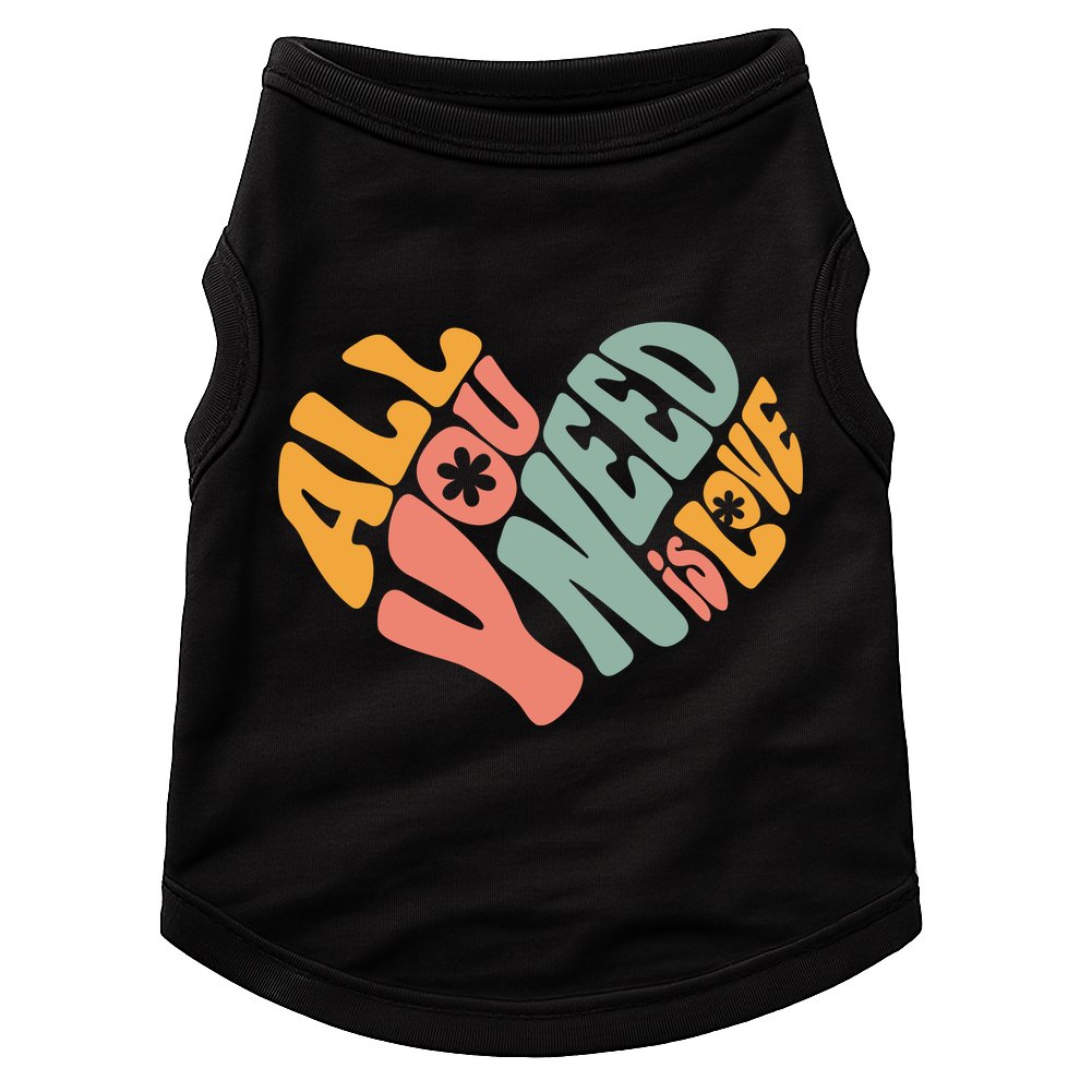 All You Need Is Love Heart Doggie Tank
