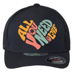 All You Need Is Love Heart Flexfit Unipanel Trucker Cap