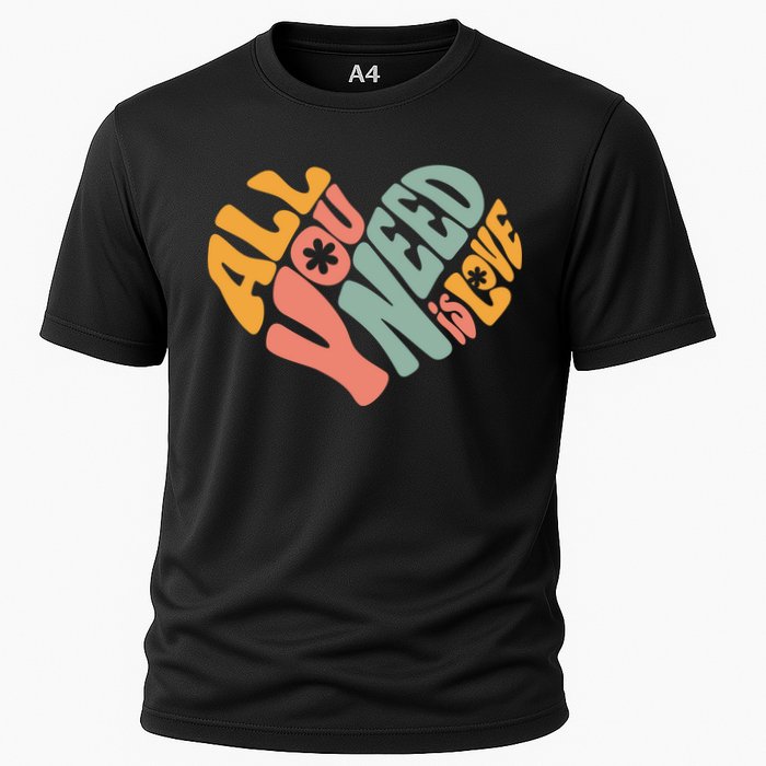 All You Need Is Love Heart Cooling Performance Crew T-Shirt