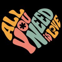 All You Need Is Love Heart Cooling Performance Crew T-Shirt