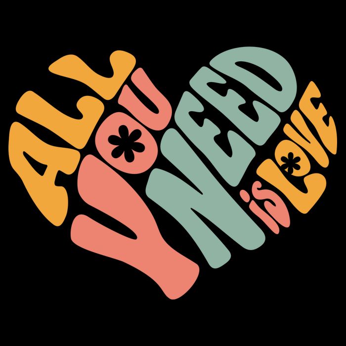 All You Need Is Love Heart Cooling Performance Crew T-Shirt
