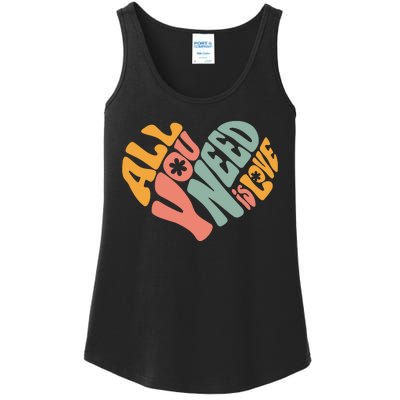 All You Need Is Love Heart Ladies Essential Tank