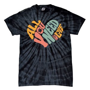 All You Need Is Love Heart Tie-Dye T-Shirt