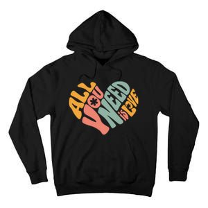 All You Need Is Love Heart Tall Hoodie